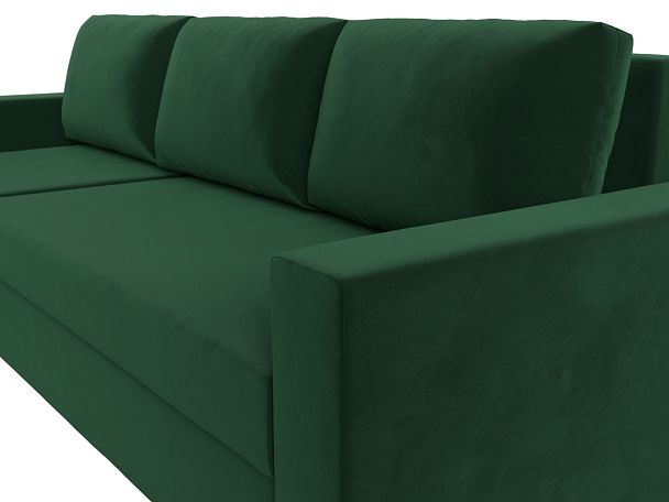 Угловой диван Траумберг Лайт левый (полностью велюр зеленый) - Вид 4