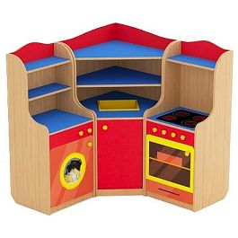 Уголок-кухня Аленушка, цветной фасад - Фото предпросмотра