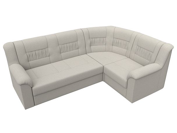 Диван угловой Карелия правый угол Рогожка бежевый - Вид 5