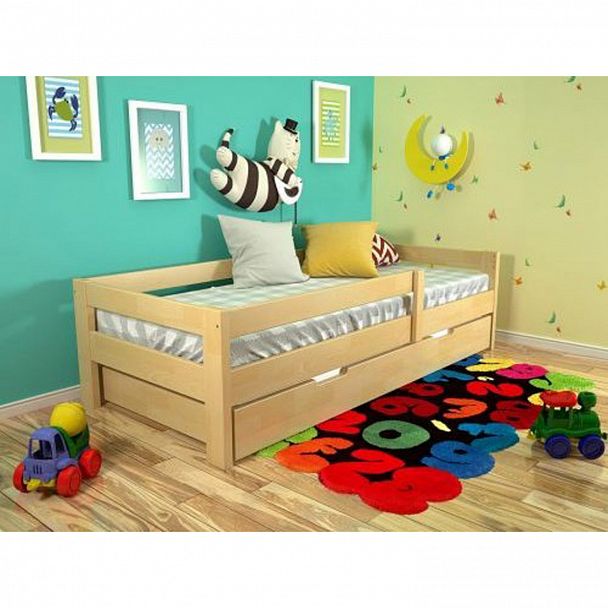 Кровать "Детская №1" береза - Вид 1