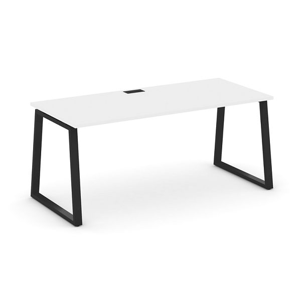 Style Project Direct Direct Стол письменный SN-6T1.SR-014.M Белый/Металл Черный 1580*700*750 - Вид 1