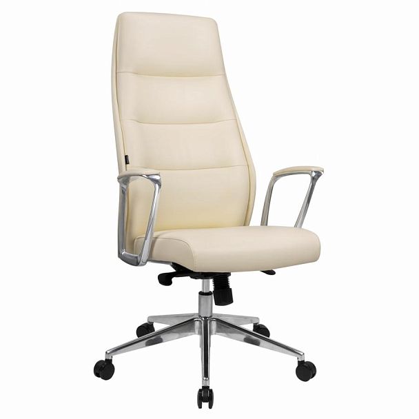 Кресло BRABIX PREMIUM Adept EX-752, синхромеханизм, алюминий, экокожа, бежевое, 532931 - Вид 2