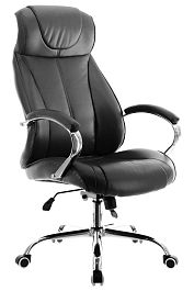 Кресло руководителя Everprof Forum (Форум) TM Экокожа Черный - Фото предпросмотра