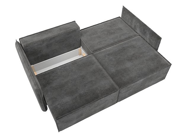Диван прямой Либерти Велюр серый - Вид 9