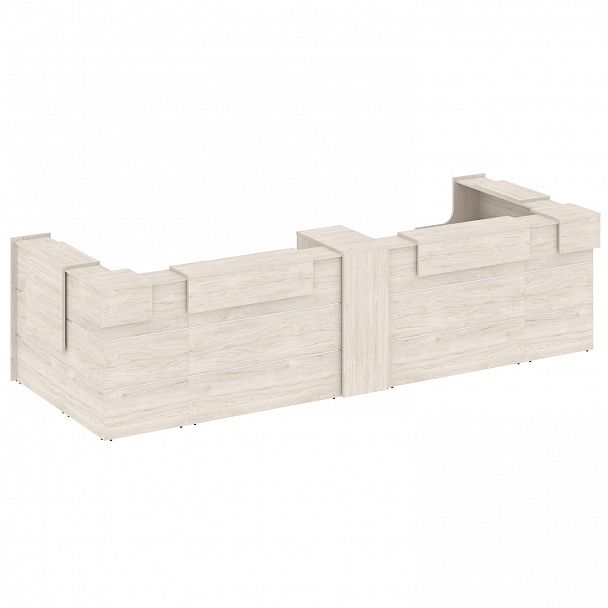 Ресепшн П-образный "Onix" O.R-K-37 денвер светлый - Вид 2