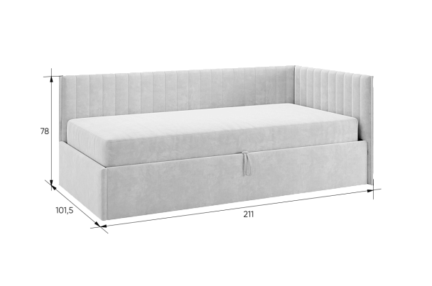 Кровать с подъемным механизмом Твикс (Тахта) 90х200 см 170631.2764 - Вид 3