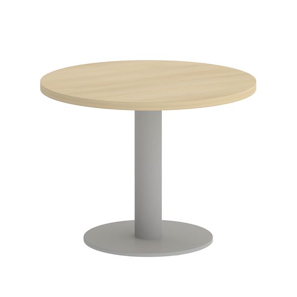 Home Office Стол журнальный круглый VR.SP-5-60.1G Акация/Серый металл 600*600*450 - Вид 1