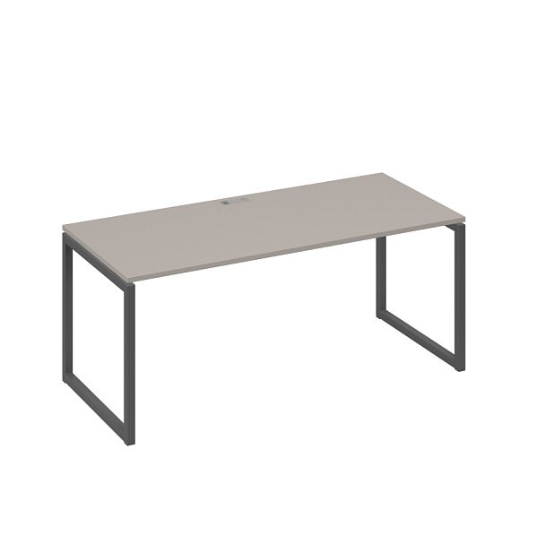 Стол письменный на металлокаркасе QUATTRO A4 А4 Б4 026 БП мокко премиум / металлокаркас антрацит - Вид 1