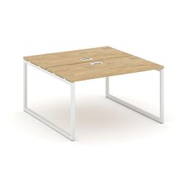 Стайл Проджект Рабочая станция 2-х сторон. SN-4O.DRS-021 Тиквуд Светлый/Металл Белый 980*1632*750 - Фото предпросмотра