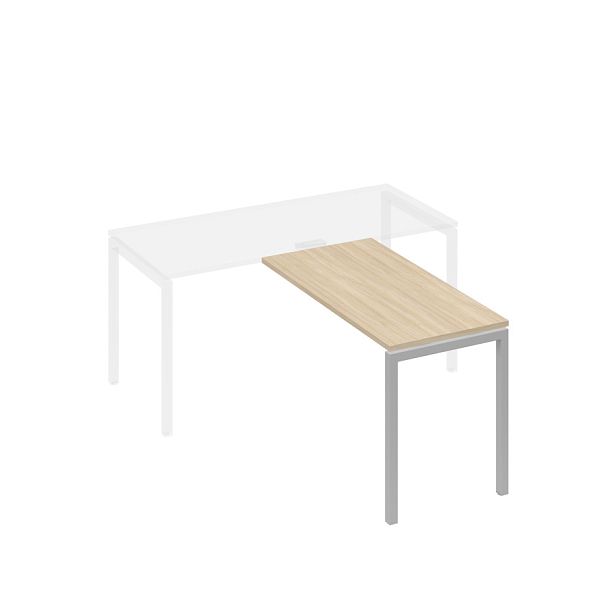 Брифинг-приставка металлокаркас DUE A4 А4 Б2 072 БП дуб скандинавский / металлокаркас серый - Вид 1