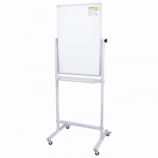 Доска магнитно-маркерная НА СТЕНДЕ 60х90 см, 2-сторонняя, STAFF, 238013 - Вид 1