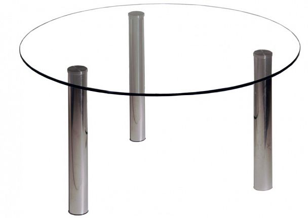 Стол журнальный Гранд-6М 800х800х420 хром "Журнальные столы" ТК-002561000704 серый - Вид 1