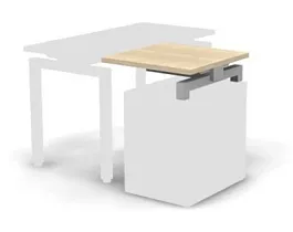 EUROPE/ЕВРОПА RE034-100х60 Стол приставной 1000x600x163 Акация светлый - Фото предпросмотра