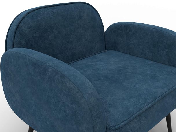 Кресло Лига-086 Велюр синий - Вид 4