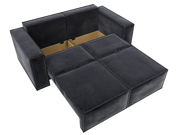 Диван прямой Куба мини Велюр серый - Вид 8