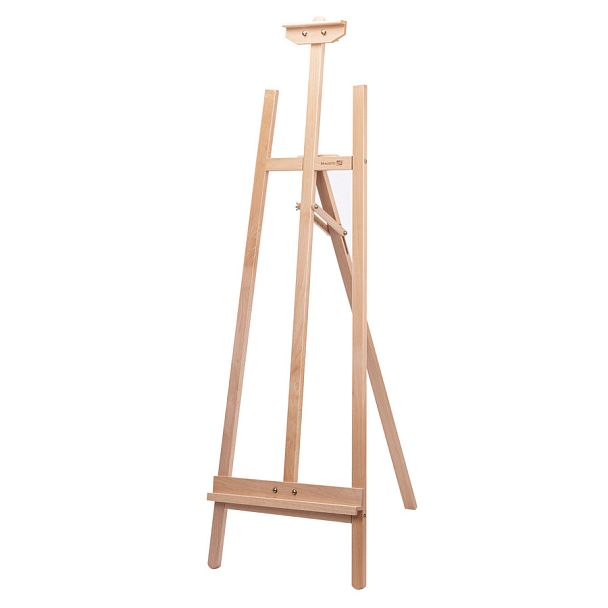 Мольберт напольный из бука, 158х50х87 см, высота холста до 121 см, лакированный, BRAUBERG ART CLASSIC, 192259 - Вид 1
