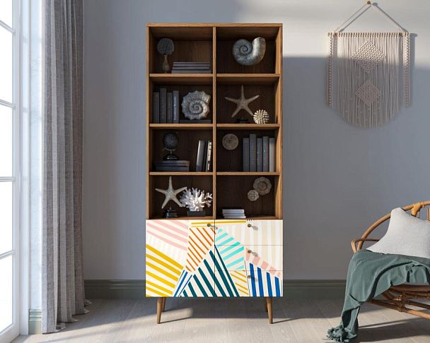 Стеллаж на комоде Berber принт 42 арт BB44/Print_42 - Вид 4