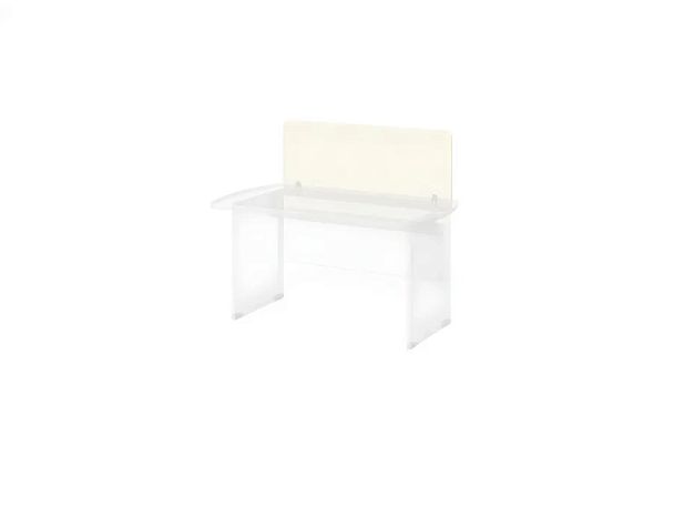 БЕРЛИН / BERLIN Перегородка прямая, струбцины в комплекте 1200х18х500 Белый - Вид 1