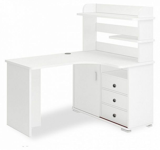Стол компьютерный Домино СР-145 Белый правый - Вид 1