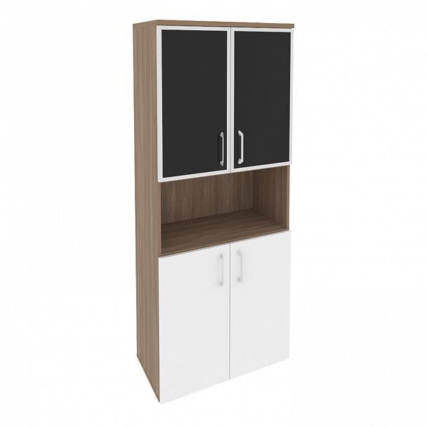 Шкаф "Onix" O.ST-1.4R white/black дуб аризона/белый - Вид 1