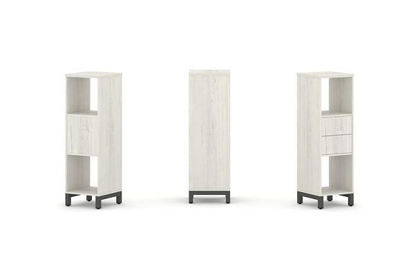 Стайл Проджект Набор стеллажа 1 сторон., 3 яр. SN.NS-311 Дуб Наварра/Металл Антрацит 387*400*1248 - Вид 1