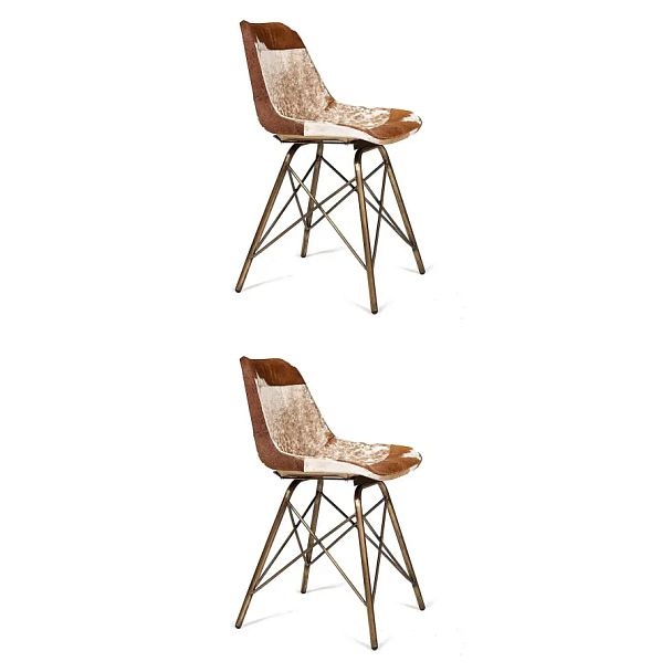 Стул Secret de Maison Имес Родео/Eames Rodeo (мод. M-13098), металл/шкура буйвола, античная медь - Вид 9