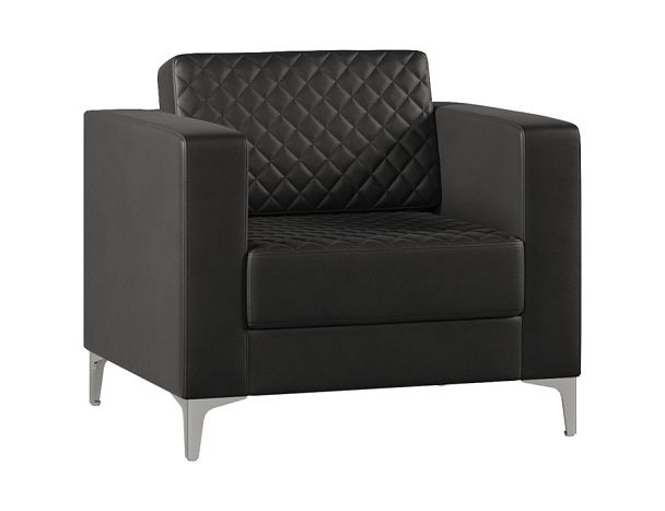 Кресло Everprof Aston Экокожа Черный - Вид 1