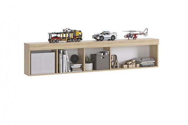 Форсаж Полка MKF-04.1623 дуб сонома/белый - Вид 2