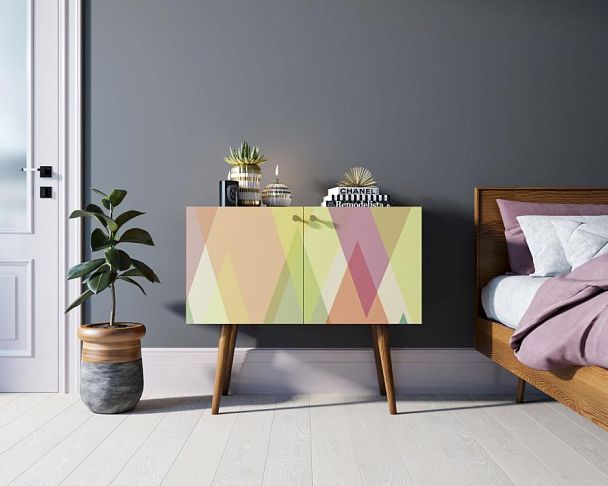 Комод на высоких ножках Berber малый принт 16 арт BB13/Print_16 - Вид 4