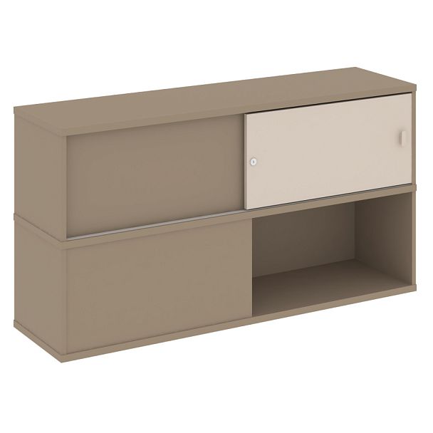 Estetica Надставка на две тумбы высокая ES.NV-6.1 Латте/Капучино 1500*410*795 - Вид 1