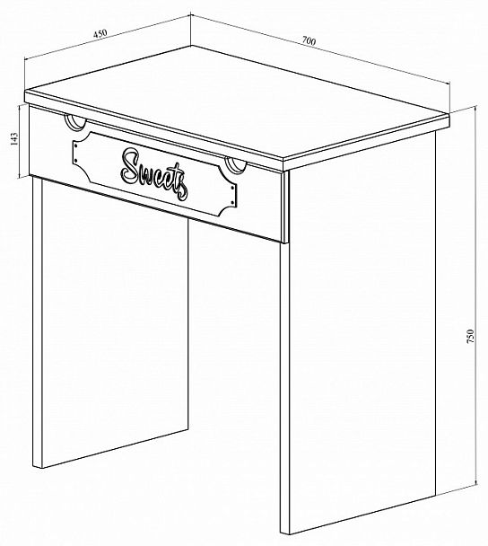 Стол туалетный ДримСтар ДС-1 - Вид 7