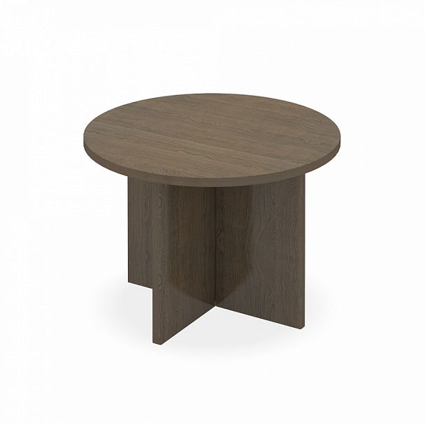 Стол для переговоров "Лидер" ПК-ЛДР-СТГ110х110/38-В1-299 дуб шамони - Вид 1