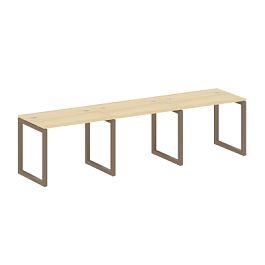Metal System Quattro Р. ст. на 3 раб. места на О-образном м/к 50БО.СМ-3.1 Акация/Мокко металл 3000*720*750 - Фото предпросмотра