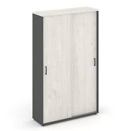 Стайл Проджект Шкаф-купе для одежды SN.SHK-003 Антрацит/Дуб Наварра/Черный Ручки 1200*400*1982 - Фото предпросмотра