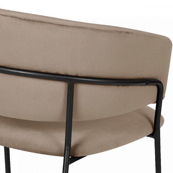 Комплект кухонных стульев Даксон латте велюр/черный, 3 шт. - Вид 9