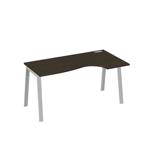 Стол эргономичный правый "Классика" на металлокаркасе TRE A4 А4 Б3 046 БП венге / металлокаркас серый - Вид 1