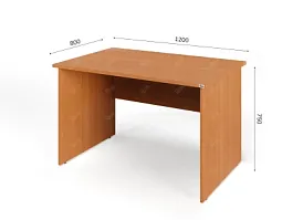 UNITY PС8-12 ВИШНЯ Офисный стол прямоугольный Прямой 1200х800х750 - Фото предпросмотра