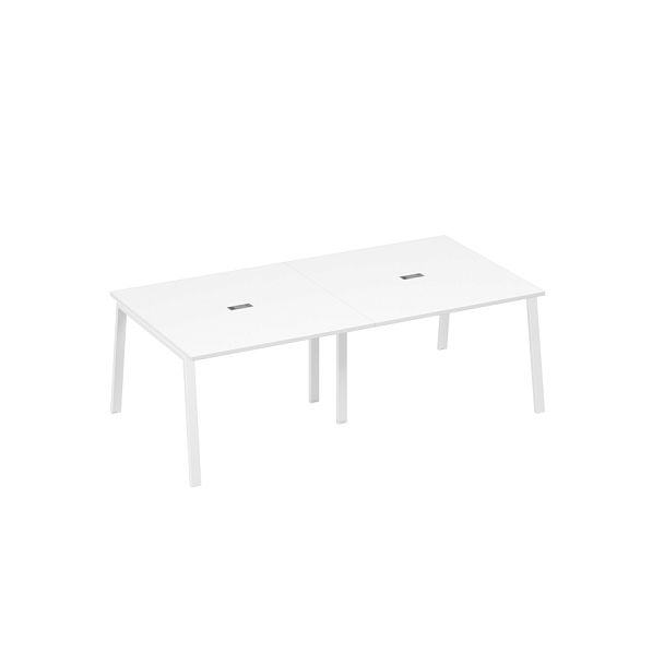 Стол 240 для переговоров металлокаркас TRE A4 А4 Б3 131-2 БП белый премиум / металлокаркас белый - Вид 1