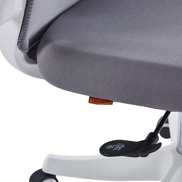 Кресло CHAIRMAN CH565, ткань/сетка, серый - Вид 6