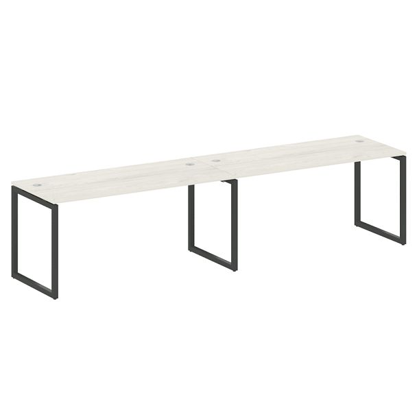 Metal System Quattro Р. ст. на 2 раб. места на О-образном м/к 40БО.СМ-2.4 Дуб наварра/Антрацит металл 3200*720*750 - Вид 1