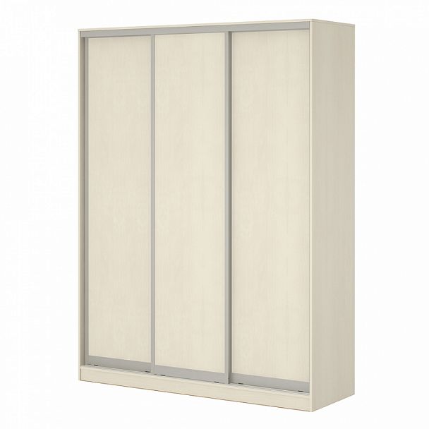 Шкаф купе 1,8 с тремя дверями из ЛДСП "Система-M" ПК-ШК-КМШ240х180Д3-В1-99 клен - Вид 1