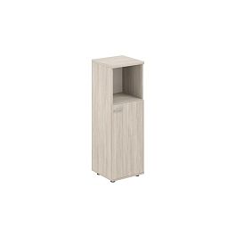 Шкаф средний с нишей 400х400х1200, 1 дв., з.ст HDF, правый / корпус: дуб светлый; фасад: дуб светлый Сигма / Sigma - Фото предпросмотра