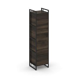 Rift Шкаф 4 ниши узкий RF.SU-41 (L) Дуб Мали/Металл Черный 420*396*1648 - Фото предпросмотра