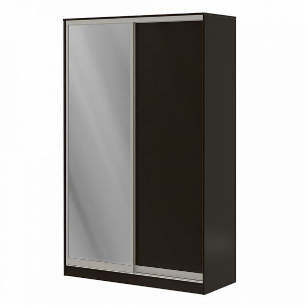 Шкаф купе 1,5 м с одной зеркальной и одной ЛДСП дверями "Система-M" ПК-ШК-КМШ240х150Д1/СЗ1-В1-179 дуб ферраре - Вид 1