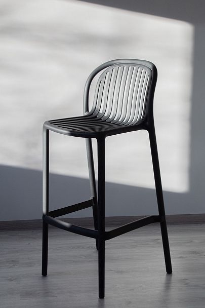 Стул барный Sheffilton SHT-S182-1 серый - Вид 4