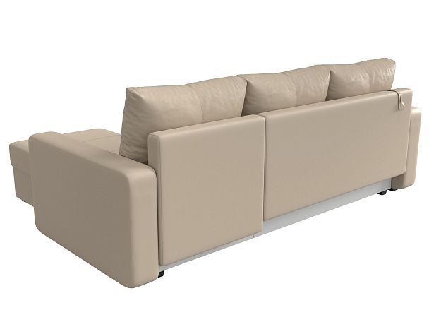 Диван угловой Ливерпуль Лайт правый угол Экокожа бежевый - Вид 6