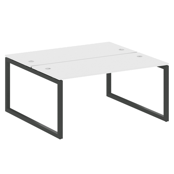 Metal System Quattro Р. ст. на О-образном м/к 50БО.РАС-СП-2.4 Белый/Антрацит металл 1600*1475*750 - Вид 1