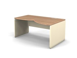 RAC004-14x10 ACCORD Стол правый эргономичный, без заглушек 1400х1000х735 Акация Шеффилд/Кашемир - Фото предпросмотра