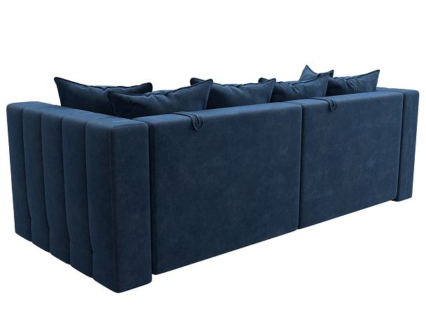 Диван прямой Лига-052 НПБ Велюр синий - Вид 5