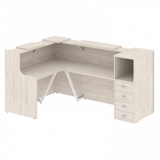 Ресепшн Г-образный "Onix" O.R-K-25 денвер светлый - Вид 1